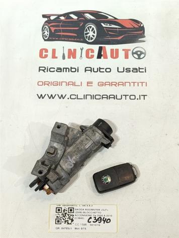 BLOCCHETTO ACCENSIONE SKODA Roomster 1° Serie 4B0905851C BTS (06) - Foto 2