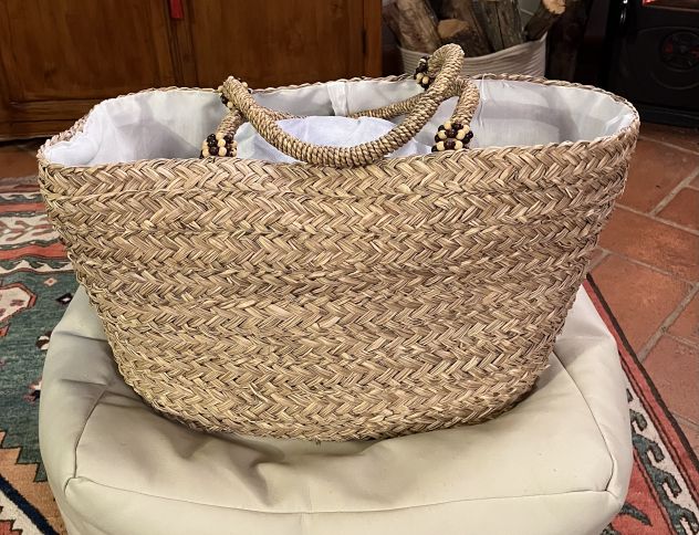 Borsa in paglia intrecciata - Foto 6