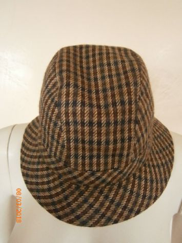 Cappello Doria pied de puole mai usato misto cachemire tg.57