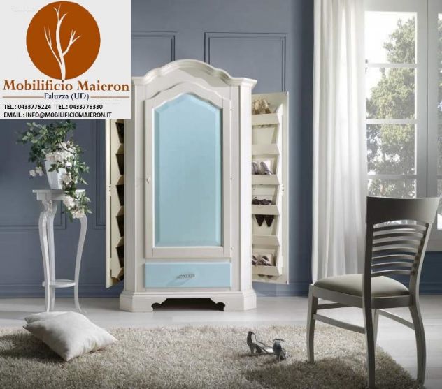 Arredi Classici Rustici Country Prezzi Fabbrica Cuneo : Armadio 3138 Azzurro