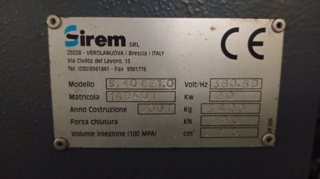 SIREM S40 Pressa rotativa ad iniezione stampaggio Tacchi (2001) - Foto 5