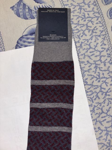 CALZE NUOVE DA UOMO IN COTONE E SETA FIRMATE ORIGINALI DRUMOHR,MADE IN ITALY - Foto 8