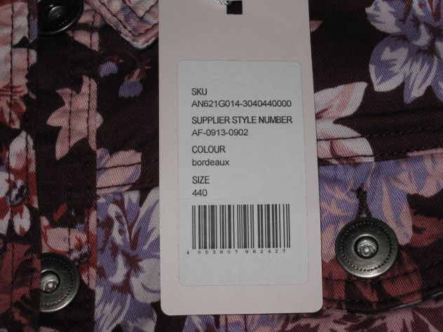 Giacca per donna taglia 44 color bordeaux con fantasia floreale - Foto 3