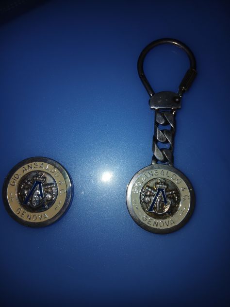 Portachiavi e Fermafogli in Argento ditta ANSALDO GENOVA