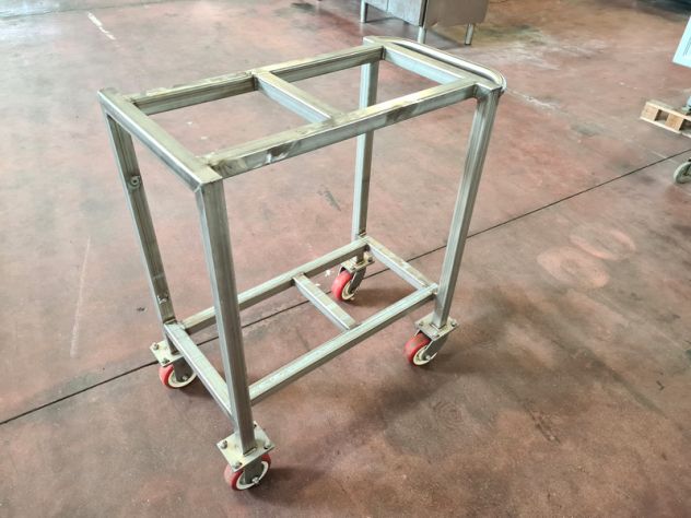 carrello inox per attrezzatura professionale usato - Foto 3