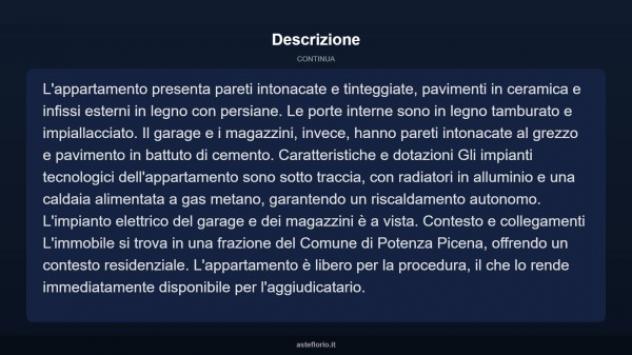 Immobile in asta di 79 m² con più di 5 locali e box auto in vendita a Potenza Picena - Foto 13