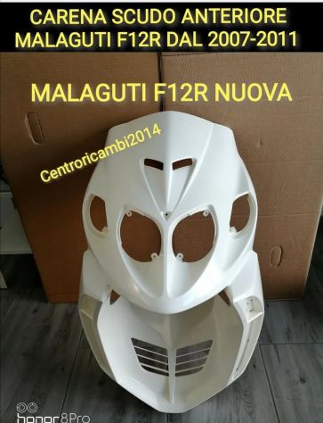SCUDO CARENA ANTERIORE MALAGUTI F12R 2007-2011 BIANCO NON VERNICIATO