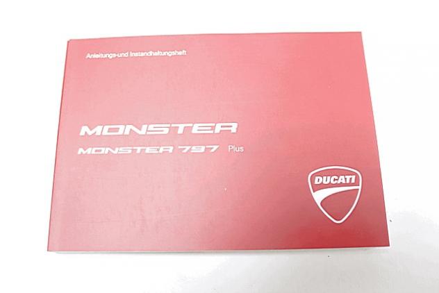 ANLEITUNGS-UND INSTANDHALTUNGSHEFT DUCATI MONSTER 797 PLUS 2017 - 2018 91373421A