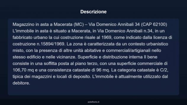 Immobile in asta di 106 m² in vendita a Macerata - Foto 3