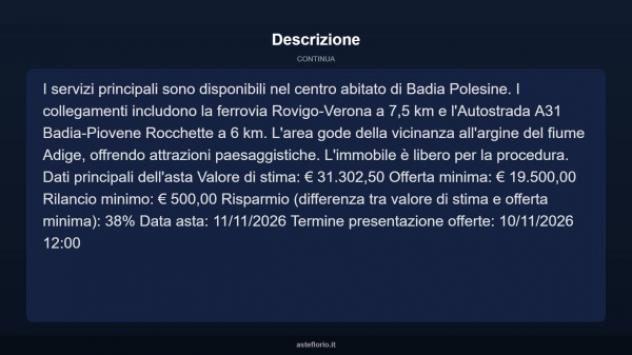 Immobile in asta di 3615 m², box auto in vendita a Badia Polesine - Foto 16
