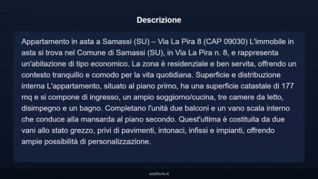 Immobile in asta di 177 m² con più di 5 locali in vendita a Samassi - Foto 4