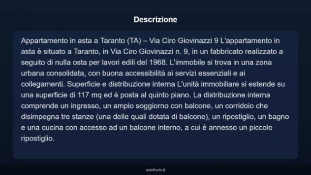 Immobile in asta di 117 m² in vendita a Taranto - Foto 4