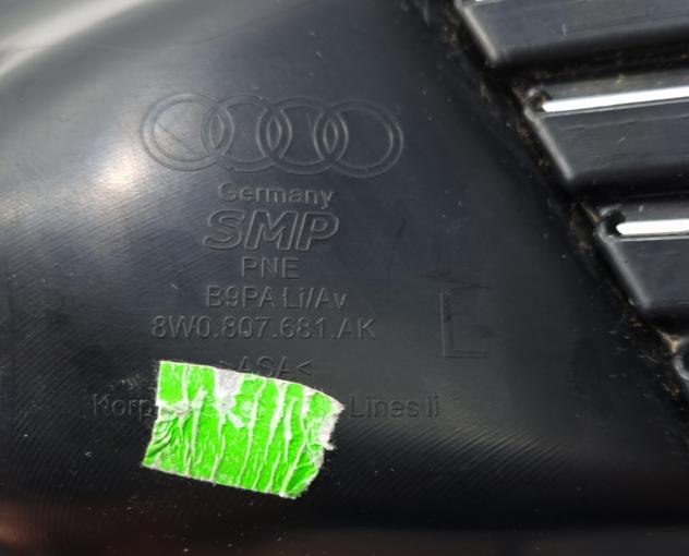 CORNICE COVER FENDINEBBIA ANT. SX AUDI A4 Berlina (8W2) 8W0807681AK (15) - Foto 9
