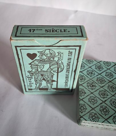 Carte da gioco francesi da collezione Jeu au Portrait d'Auvergne riproduzione - Foto 2