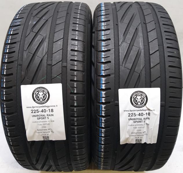2 GOMME 225 40 18 UNIROYAL A61508