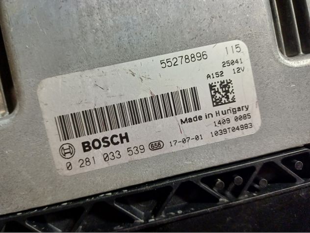 Fiat Ducato 2.0 ECU 0281033539 - 55278896 Ecu Centralina Motore Fiat Ducato 115 - Foto 5