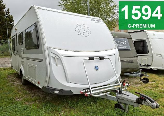CARAVAN ROULOTTE KNAUS 4 POSTI LETTO DINETTE FERRO DI CAVALLO LETTI GEMELLI CAMPEGGIO CAMPER GENERALI USATI 1594