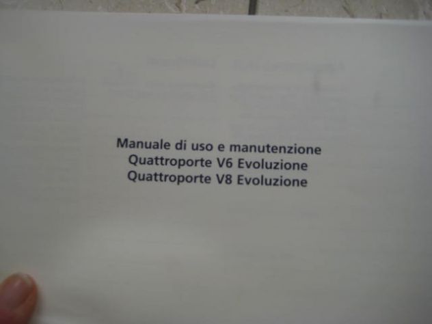 MASERATI QUATTROPORTE V6 V8 EVOLUZIONE LIBRETTO USO E MANUTENZIONE - Foto 5