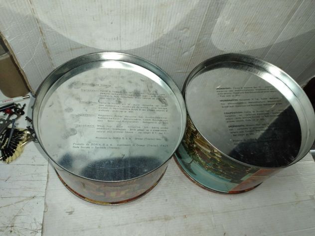 2 VECCHIE SCATOLE DI BISCOTTI DORIA DA COLLEZIONE - Foto 2