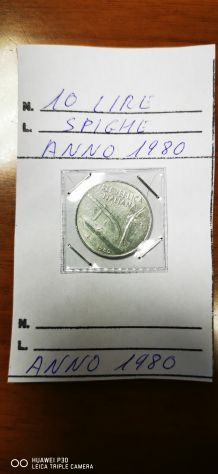10 LIRE SPIGHE ANNO 1980 - Foto 2