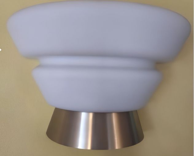 Applique da parete Kappa - Bianco e Argento - Foto 2