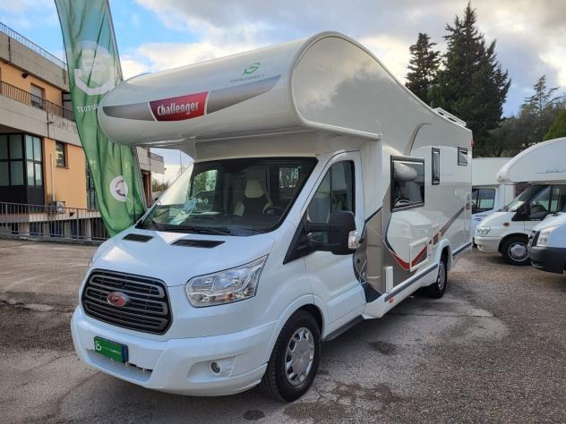 CAMPER CHALLENGER FORD MANSARDATO 6 POSTI GARAGE MATRIMONIALE CLIMA FOTOVOLTAICO WEBASTO GENERALI USATI 473 - Foto 2
