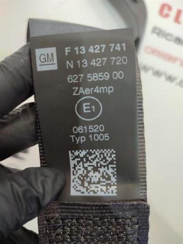 CINTURA DI SICUREZZA ANTERIORE SINISTRA OPEL Corsa E 3° Serie 627585900 B13DTC (15) - Foto 4