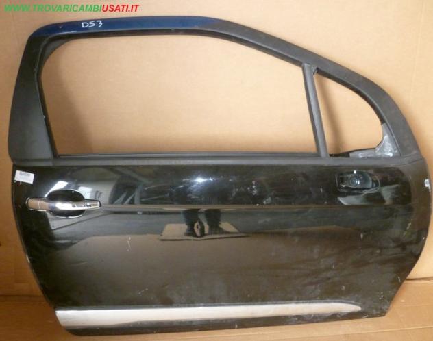 PORTA D. NERO MET CITROEN DS3 (A55) 3 porte NO AL/SE 999-U42453 Carrozzeria Lamierati esterni Porte Porta ant. dx. CITROEN - DS3 - 2016 , CITROEN -