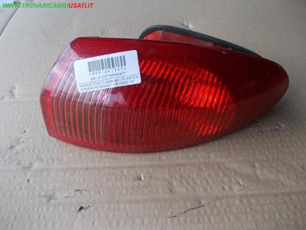 FANALE POST.D.(parte est.) PLASTICA INTERNA ROSSA ALFA ROMEO 147 (937-W8)  Parti elettriche  Fanaleria  Fanali  Fanale post. sx. ALFA ROMEO - 147 - 01