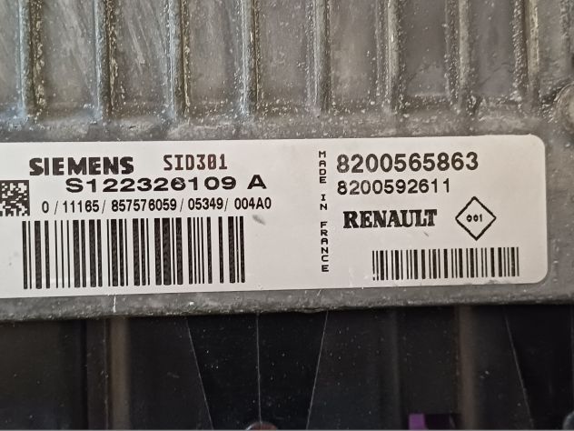 CENTRALINA MOTORE ECU SIEMENS SID 301 RENAULT SCENIC II (JM) 1.5 DCI 8V 106CV (2 - Foto 6