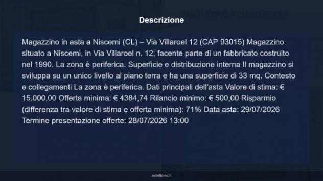 Immobile in asta di 33 m² in vendita a Niscemi - Foto 9