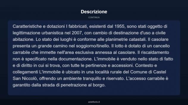Immobile in asta di 209 m², box auto in vendita a Castel San Niccolò - Foto 11