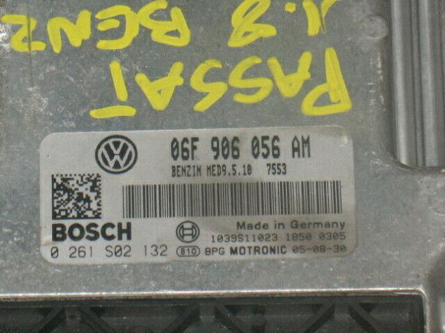 0261S02132 ECU VOLKSWAGEN PASSAT 2.0 FSI 0261S02132 06F906056AM MED9.5.10 - Foto 2