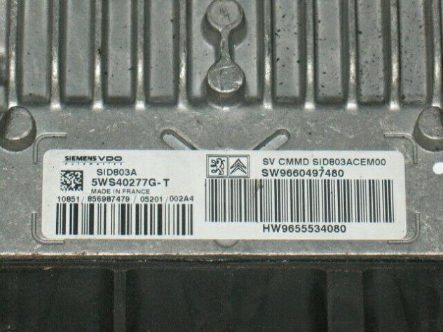 5WS40277G-T ECU CITROEN C4 PEUGEOT 5WS40277G-T SID803A SW9660497480 - Foto 2