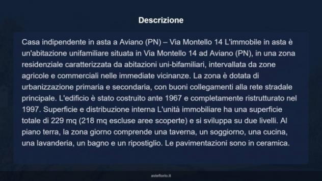 Immobile in asta di 229 m² con più di 5 locali in vendita a Aviano - Foto 6