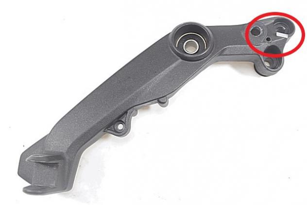 SUPPORTO PEDANE DESTRA DUCATI MONSTER 797 2017 - 2018 82412821AA RIGHT FOOTRESTS BRACKET FERMO PEDALE FRENO DANNEGGIATO