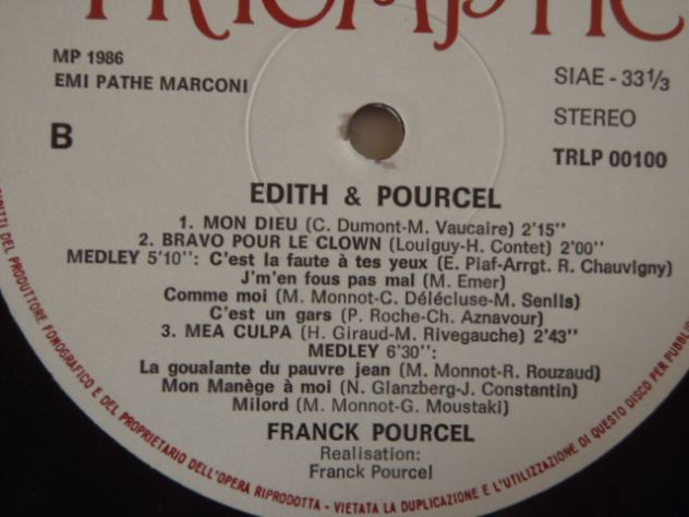 Disco vinile Edith Piaf con Franck Pourcel - Foto 4