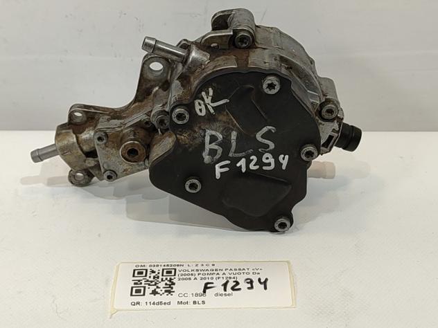 POMPA A VUOTO VOLKSWAGEN Passat Berlina 4° Serie 038145209N BLS diesel 1896 (0510)