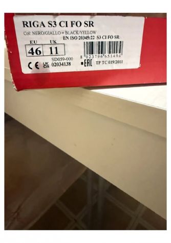 Scarpe Antinfortunistiche Cofra Riga S3 – Taglia 46 – nuove mai usate - Foto 3