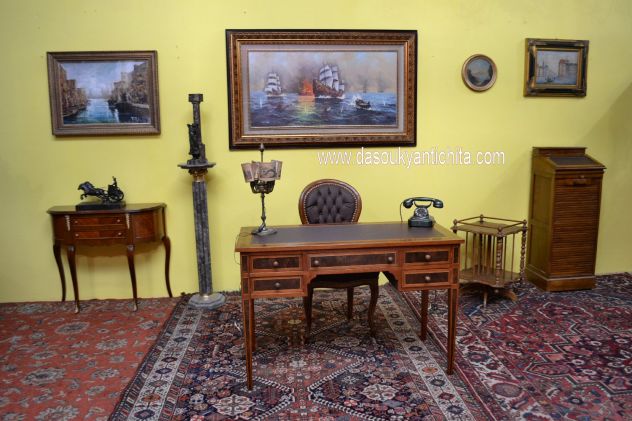 Console in noce mezzo giro stile Luigi XV - Foto 9