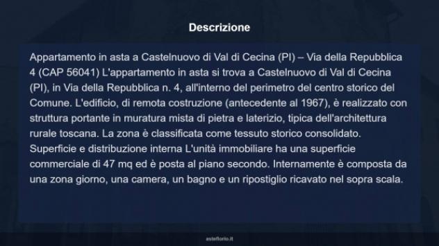 Immobile in asta di 47 m² in vendita a Castelnuovo di Val di Cecina - Foto 17