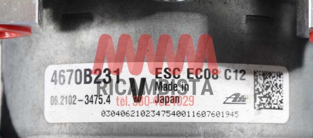 4670B231 Mitsubishi Outlander centralina gruppo pompa ABS