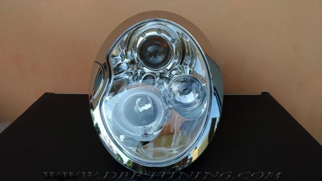 Coppia fari look MINI COOPER 01-06 cromo