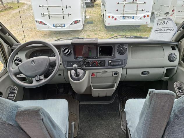 CAMPER AIESISTEM RENAULT SEMINTEGRALE MONOSCOCCA DINETTE LETTO MATRIMONIALE GARAGE CLIMATIZZATORE FOTOVOLTAICO PORTAMOTO CAMPEGGIO USATI GENERALI 1651 - Foto 10