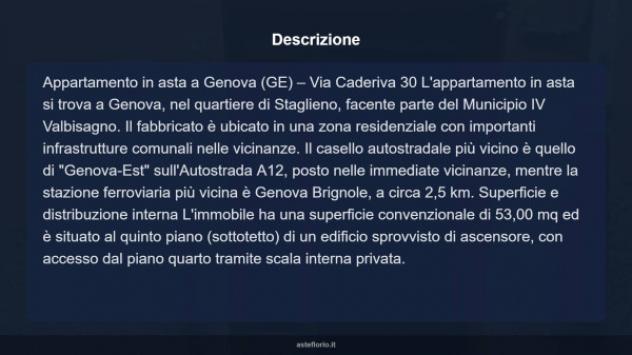 Immobile in asta di 53 m² in vendita a Genova - Foto 18