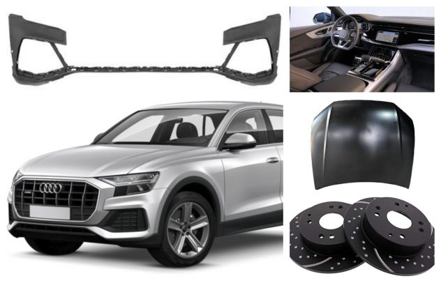 AUDI Q8 musata cofano ossatura radiatore spoiler freni assetto 18-23