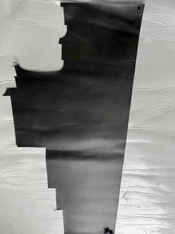 Scampolo pelle saffiano nero per Artigianato – M13 - Foto 7