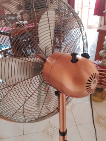Ventilatore Vintage Con Piantana Tutto In Metallo Da Collezione - Foto 8