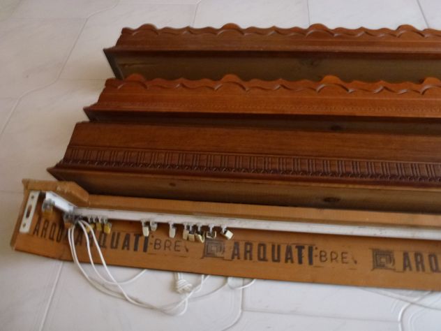 Marca ARQUATI ORIGINALI: Reggi tende, interamente in noce massello,perfettissime - Foto 8