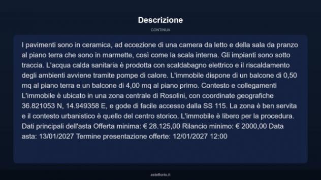 Immobile in asta di 114 m² con più di 5 locali in vendita a Rosolini - Foto 13